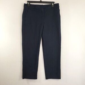 LOFT Pants Womens 2 Navy Blue Riviera Slim Curvy Cropped Career Office‎ Workwear